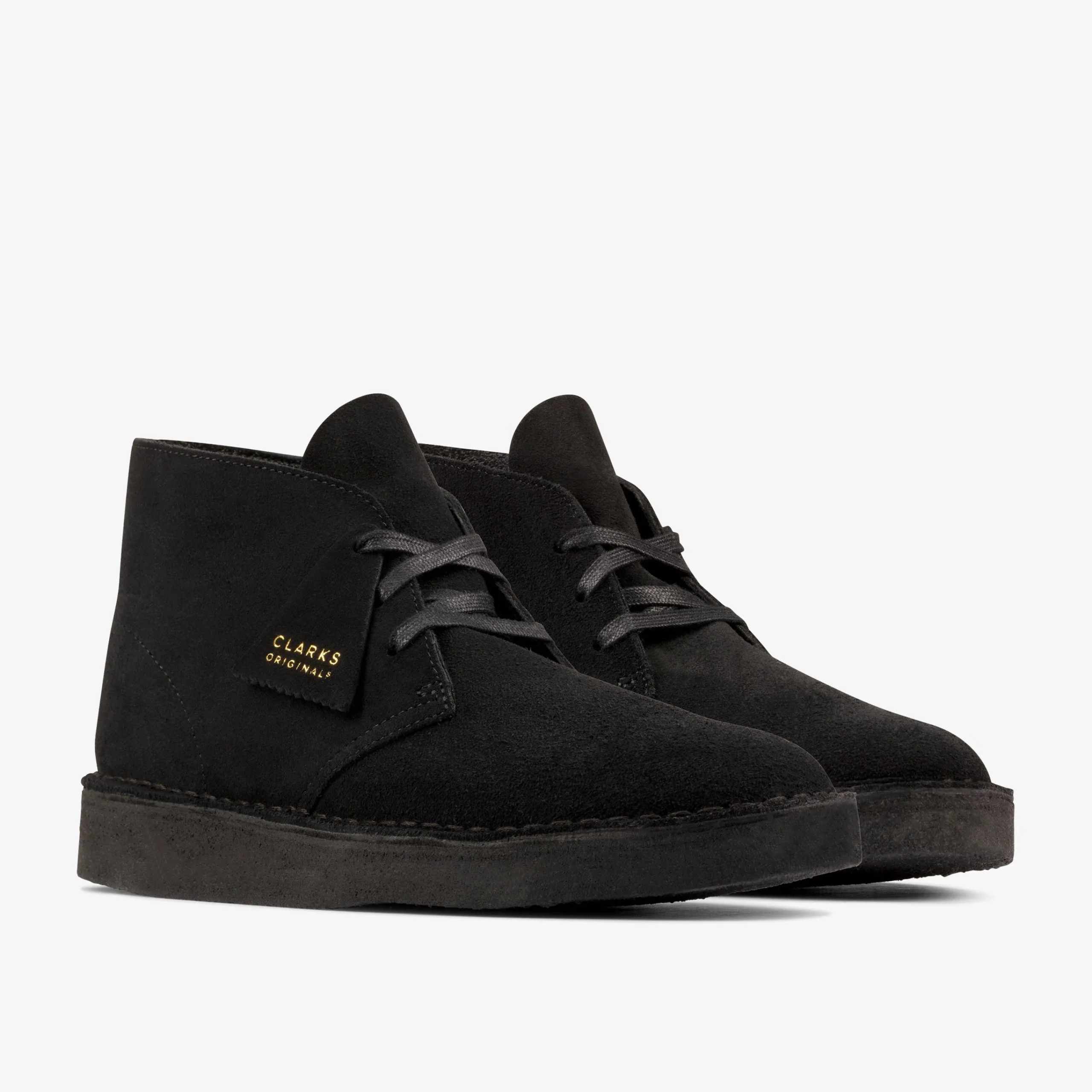 Clarks Desert Coal Black Suede Outlet