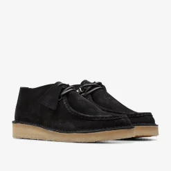 Clarks Desert Nomad Black Suede Store