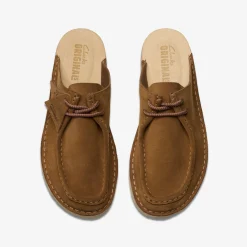 Clarks Desert Nomad Mule Cola Suede Clearance