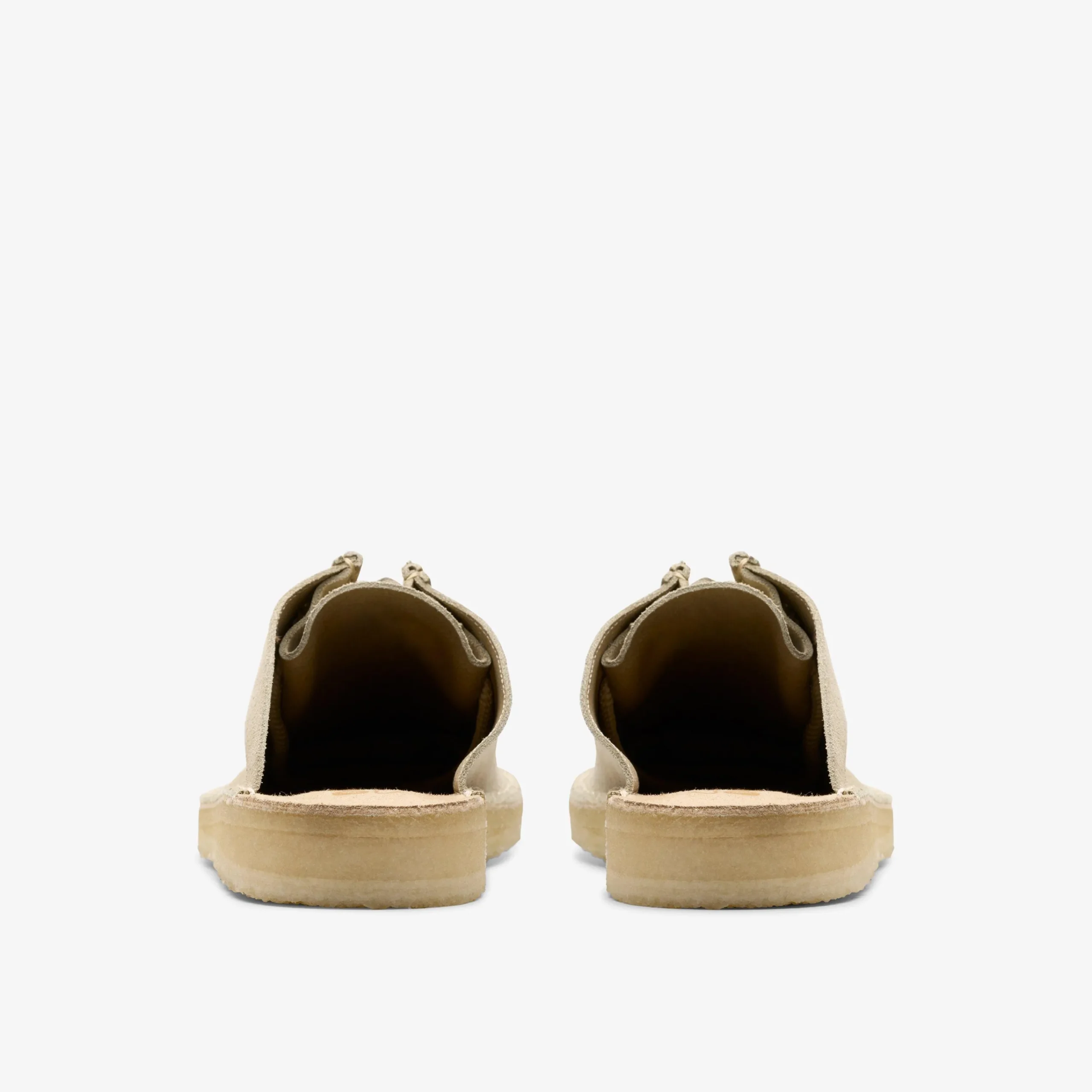 Clarks Desert Nomad Mule Pale Grey Suede Discount