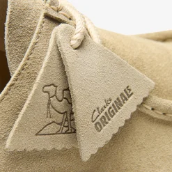 Clarks Desert Nomad Mule Pale Grey Suede Discount