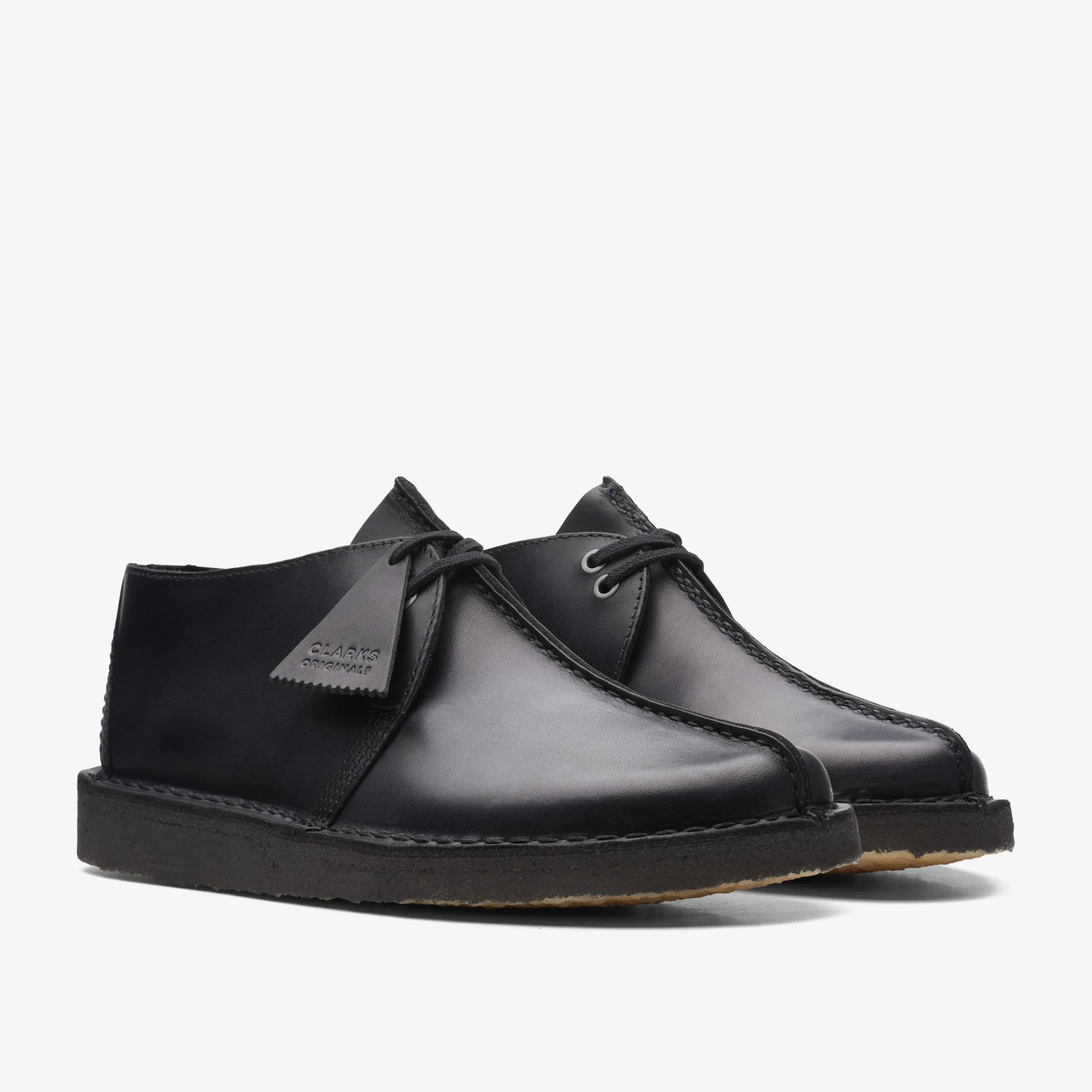 Clarks Desert Trek Black Leather Shop