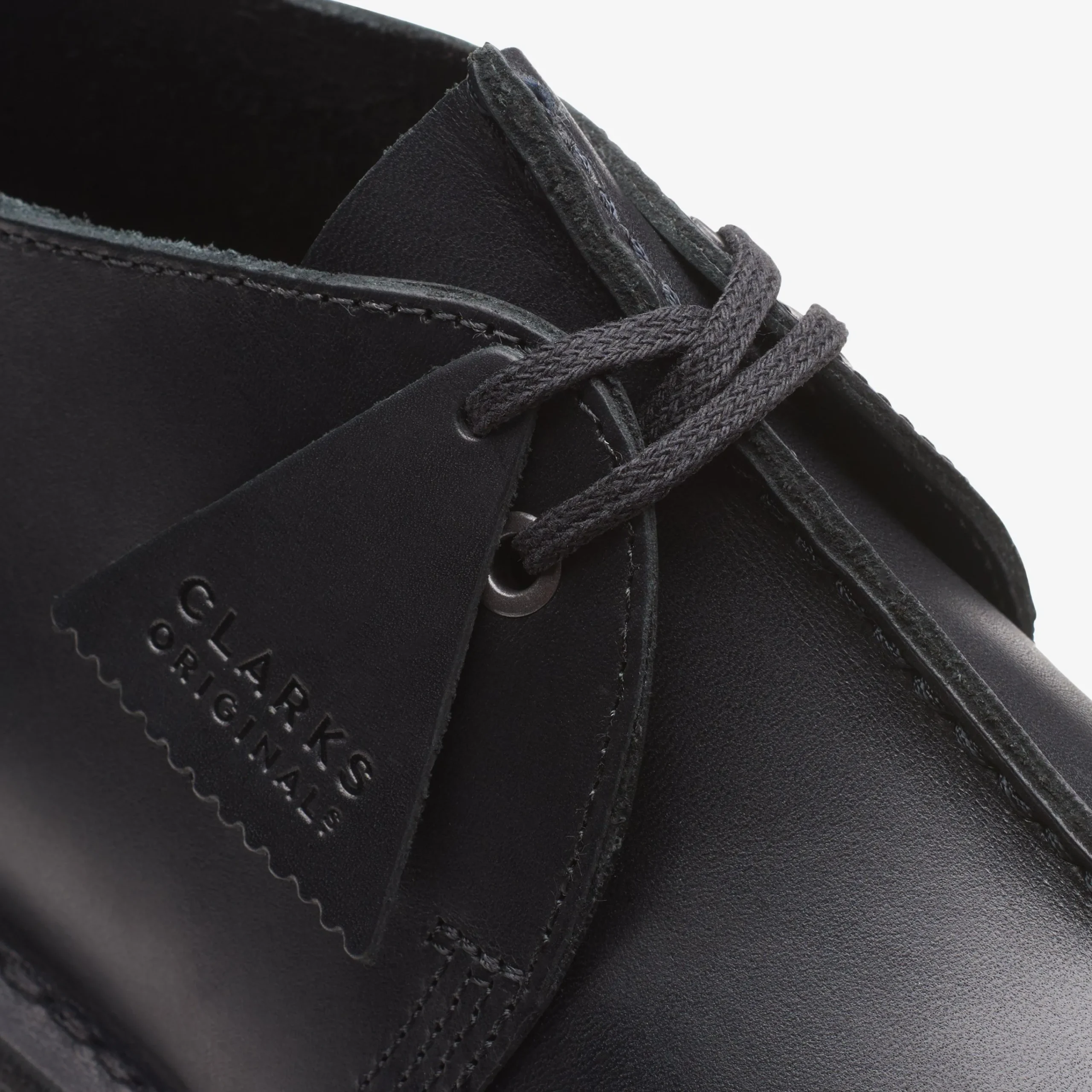 Clarks Desert Trek Black Leather Shop