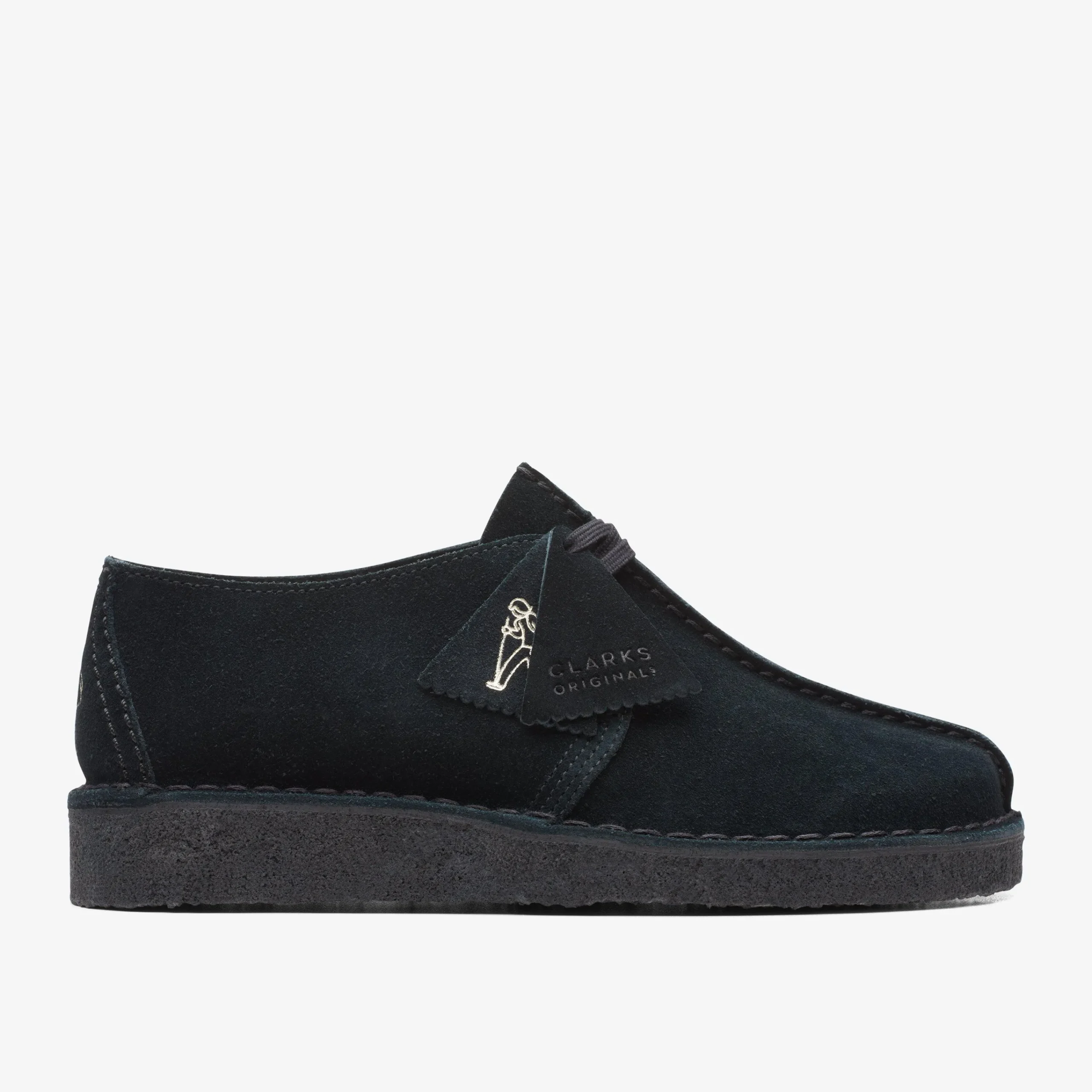 Clarks Desert Trek Black Suede Cheap