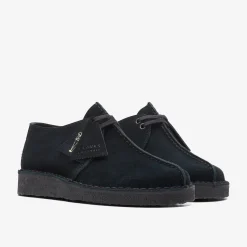 Clarks Desert Trek Black Suede Cheap