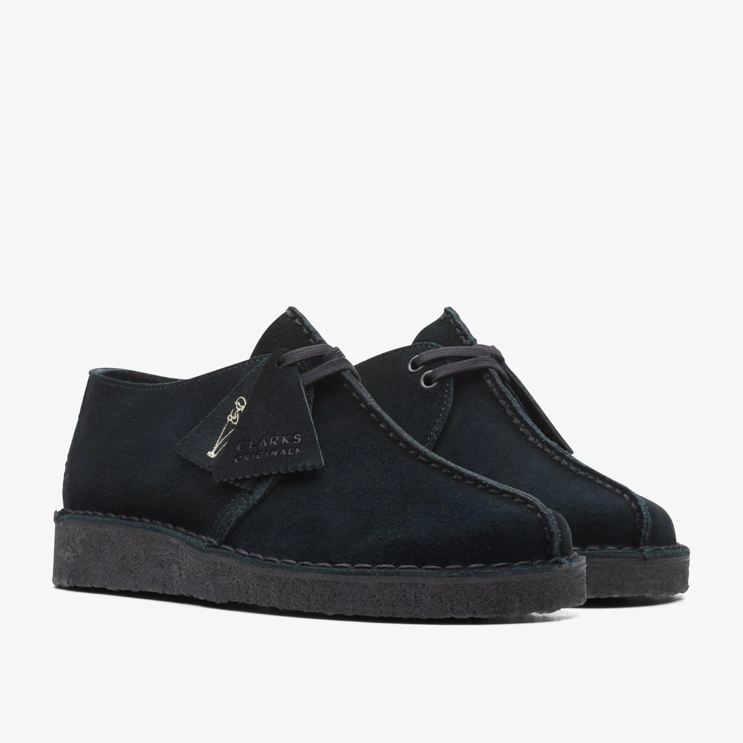 Clarks Desert Trek Black Suede Cheap