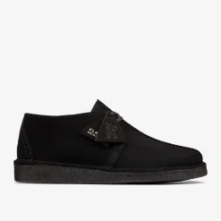 Clarks Desert Trek Black Suede Clearance