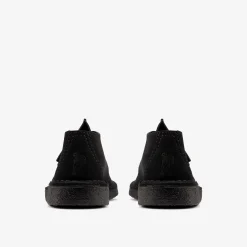 Clarks Desert Trek Black Suede Clearance