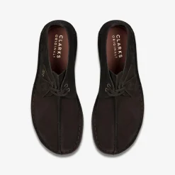 Clarks Desert Trek Black Suede Clearance