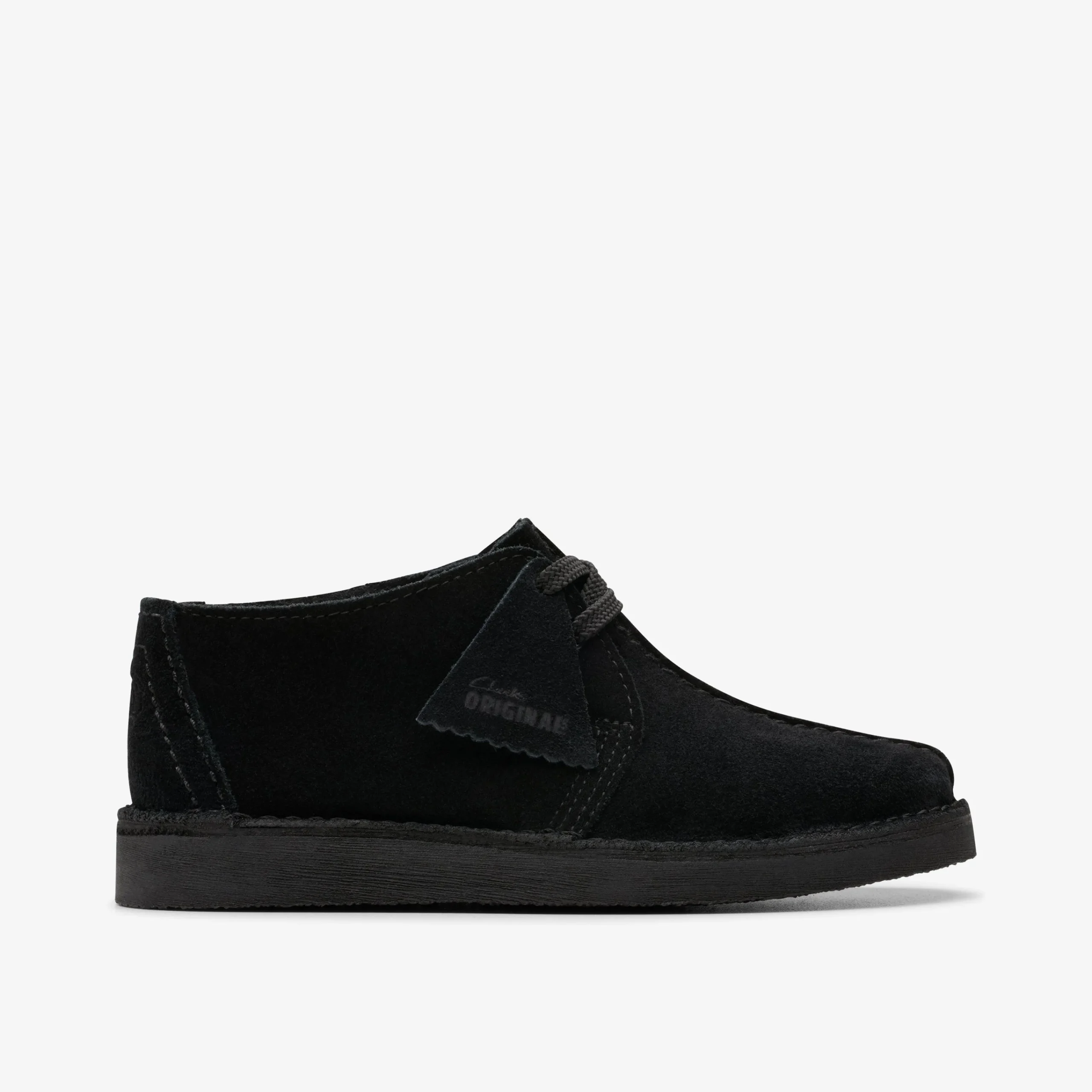 Clarks Desert Trek Older Black Suede Discount