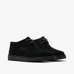 Clarks Desert Trek Older Black Suede Discount