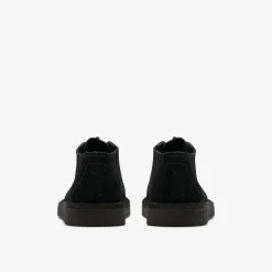 Clarks Desert Trek Older Black Suede Discount