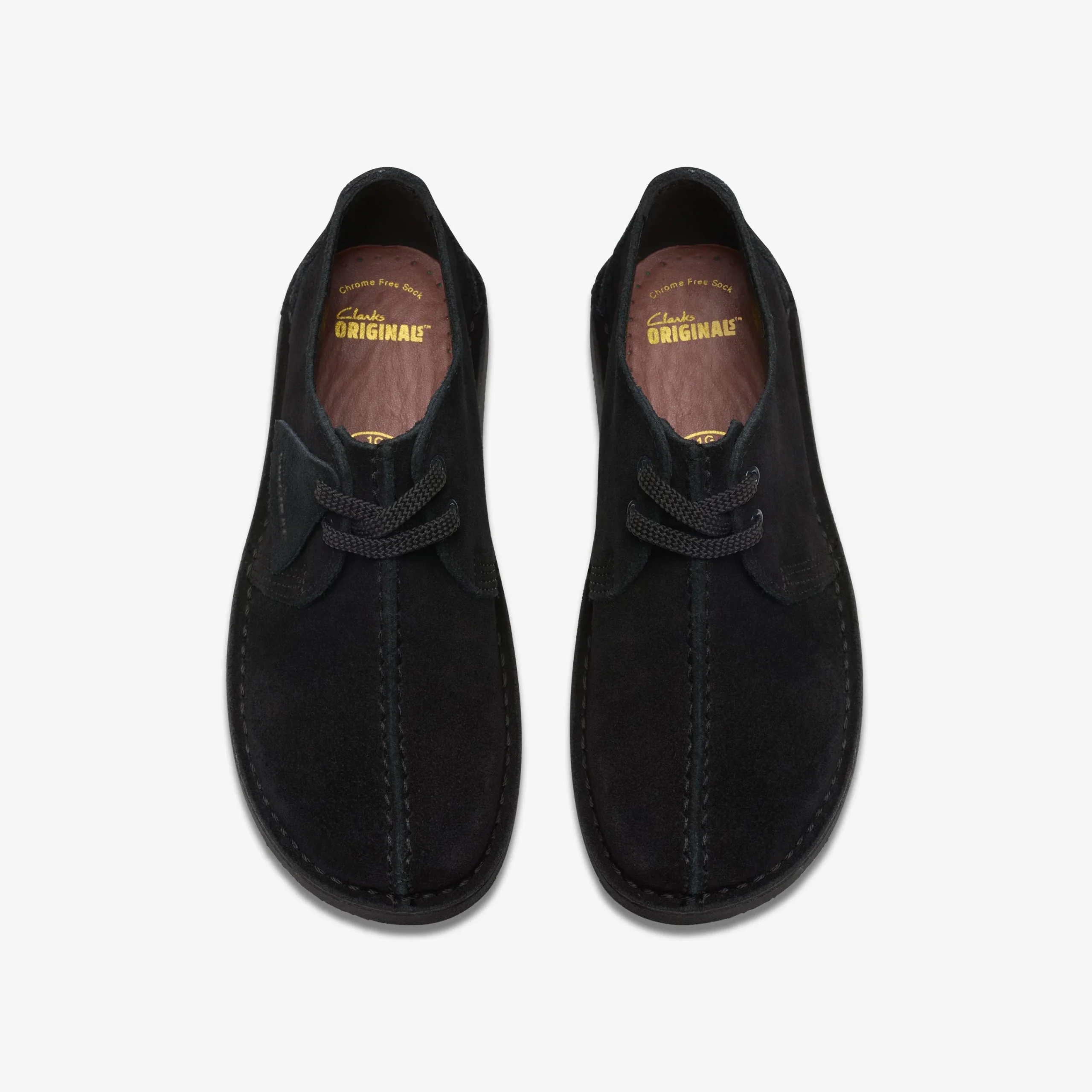 Clarks Desert Trek Older Black Suede Discount