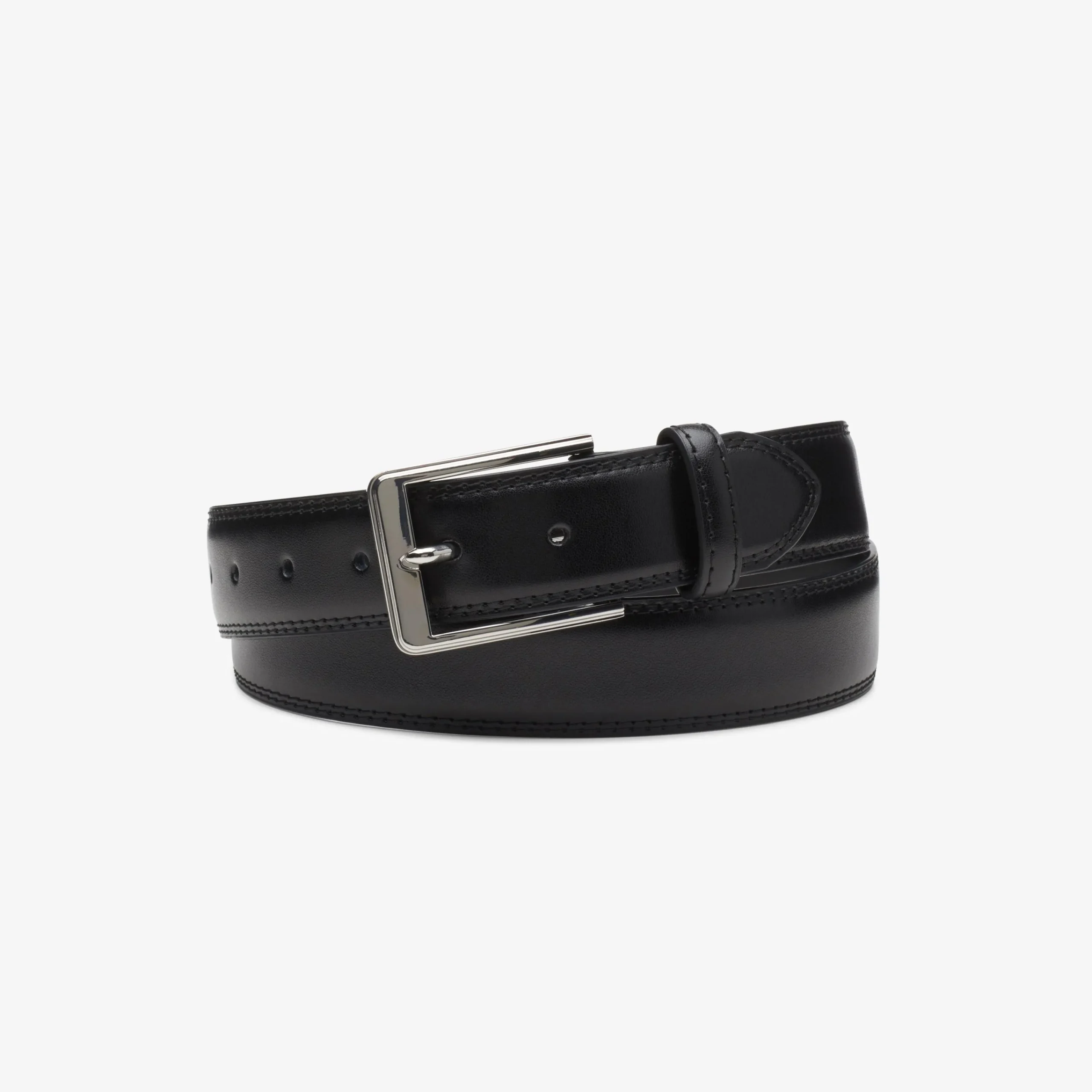 Clarks Dress Belt Black Leather Cheap