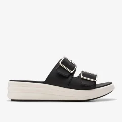 Clarks Drift Buckle Black Fashion