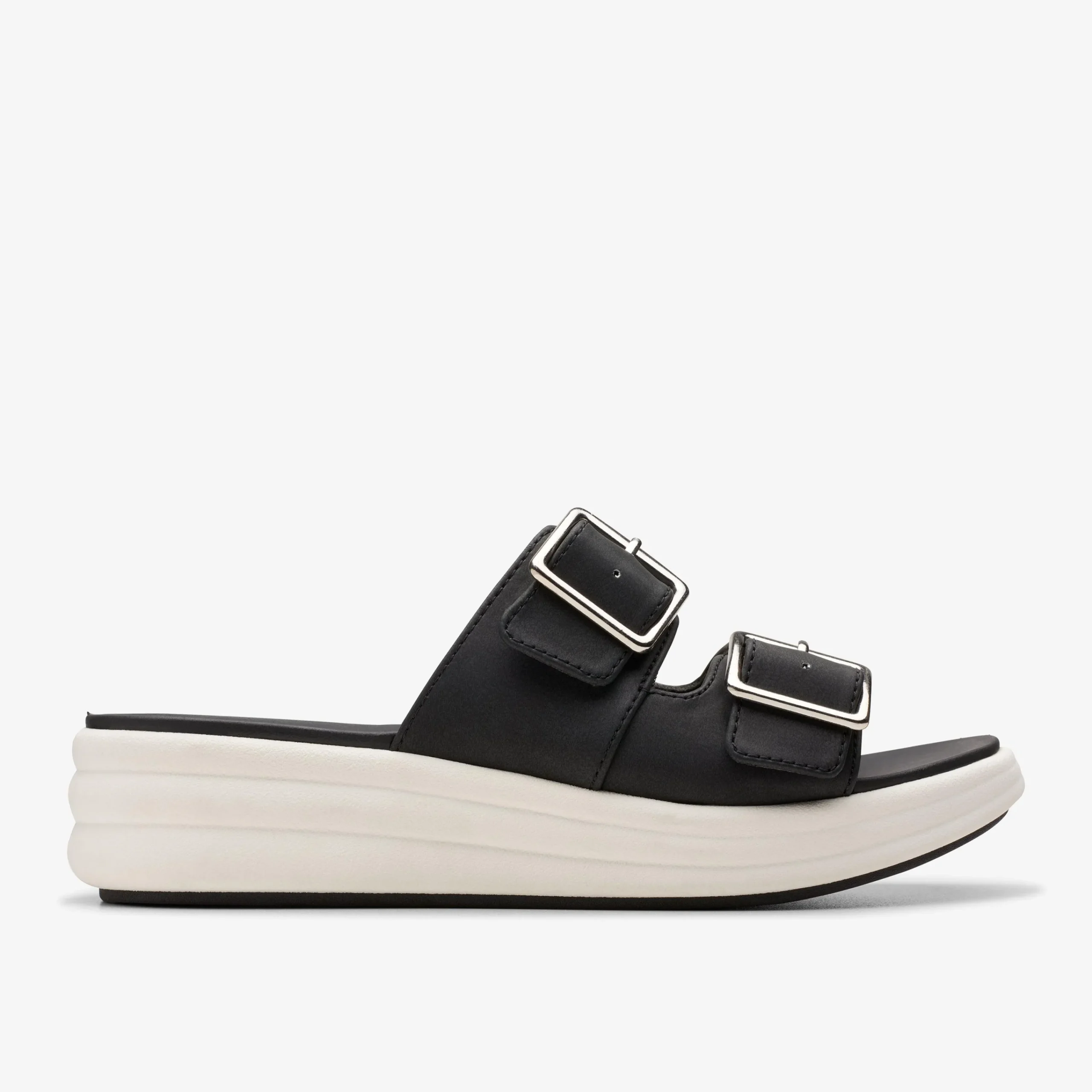 Clarks Drift Buckle Black Fashion