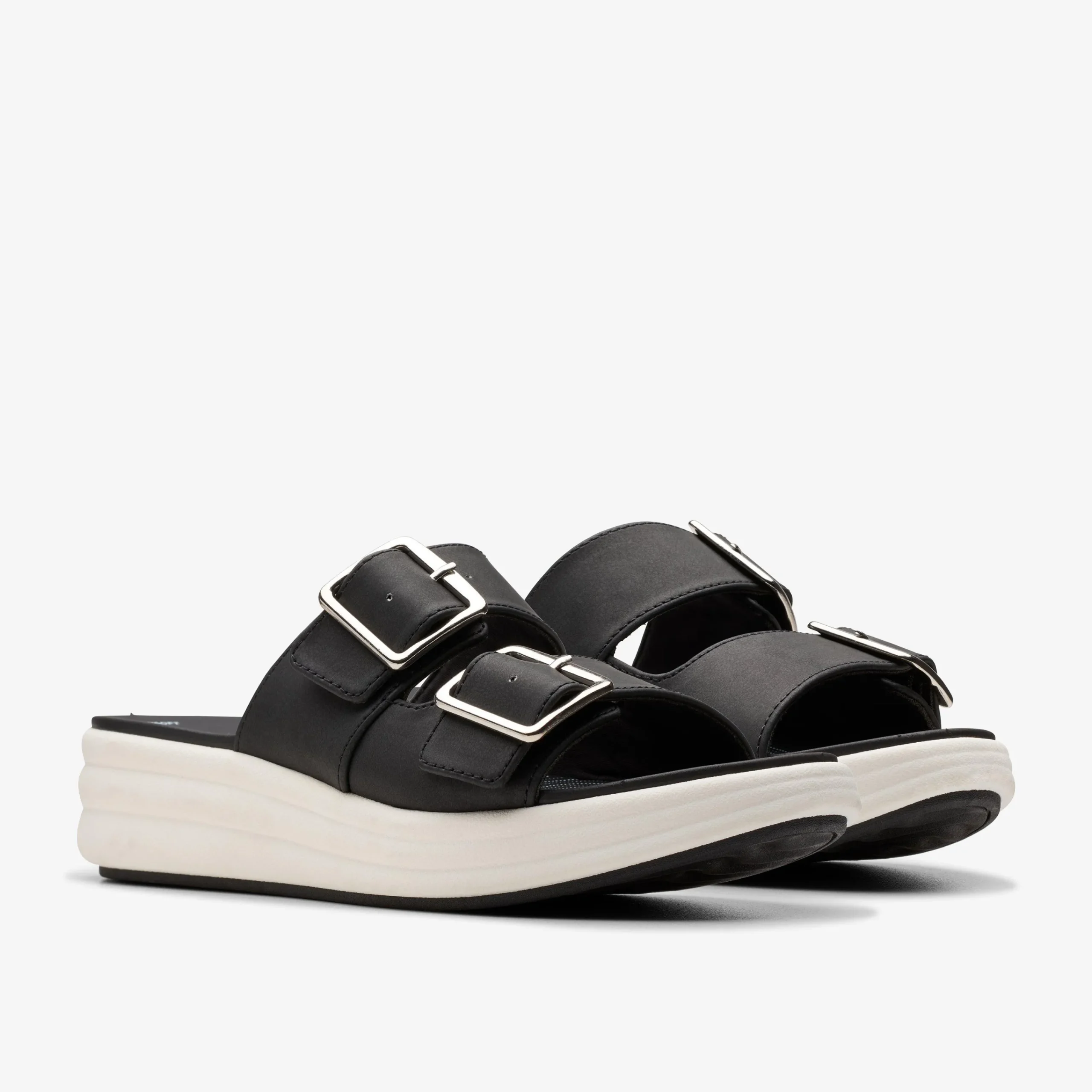 Clarks Drift Buckle Black Fashion