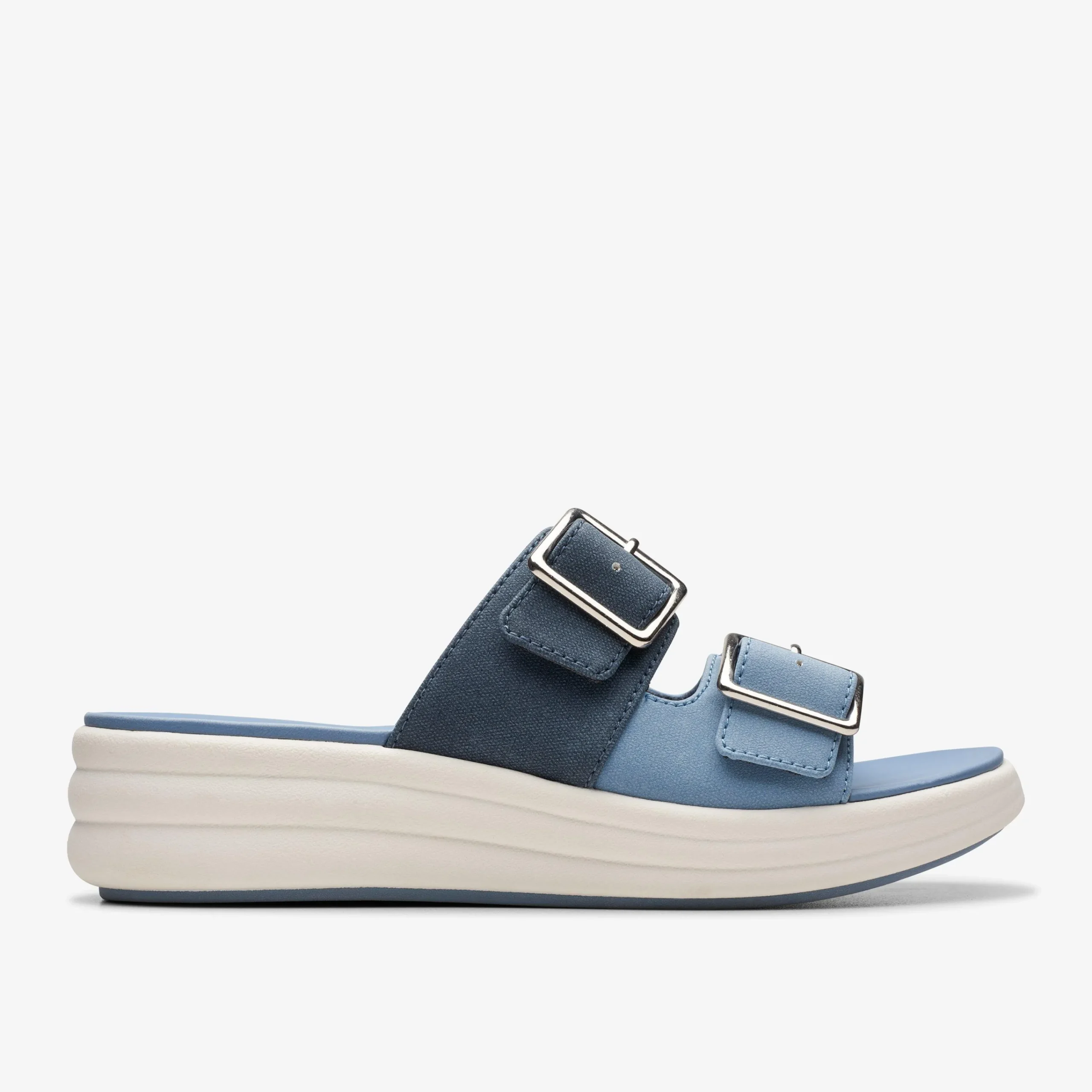 Clarks Drift Buckle Denim Combination New