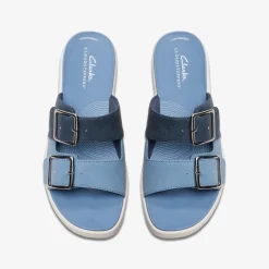 Clarks Drift Buckle Denim Combination New