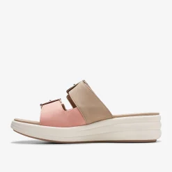 Clarks Drift Buckle Peach Combination Clearance