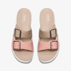 Clarks Drift Buckle Peach Combination Clearance