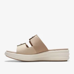 Clarks Drift Buckle Sand Combination Best Sale