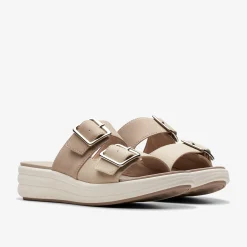 Clarks Drift Buckle Sand Combination Best Sale