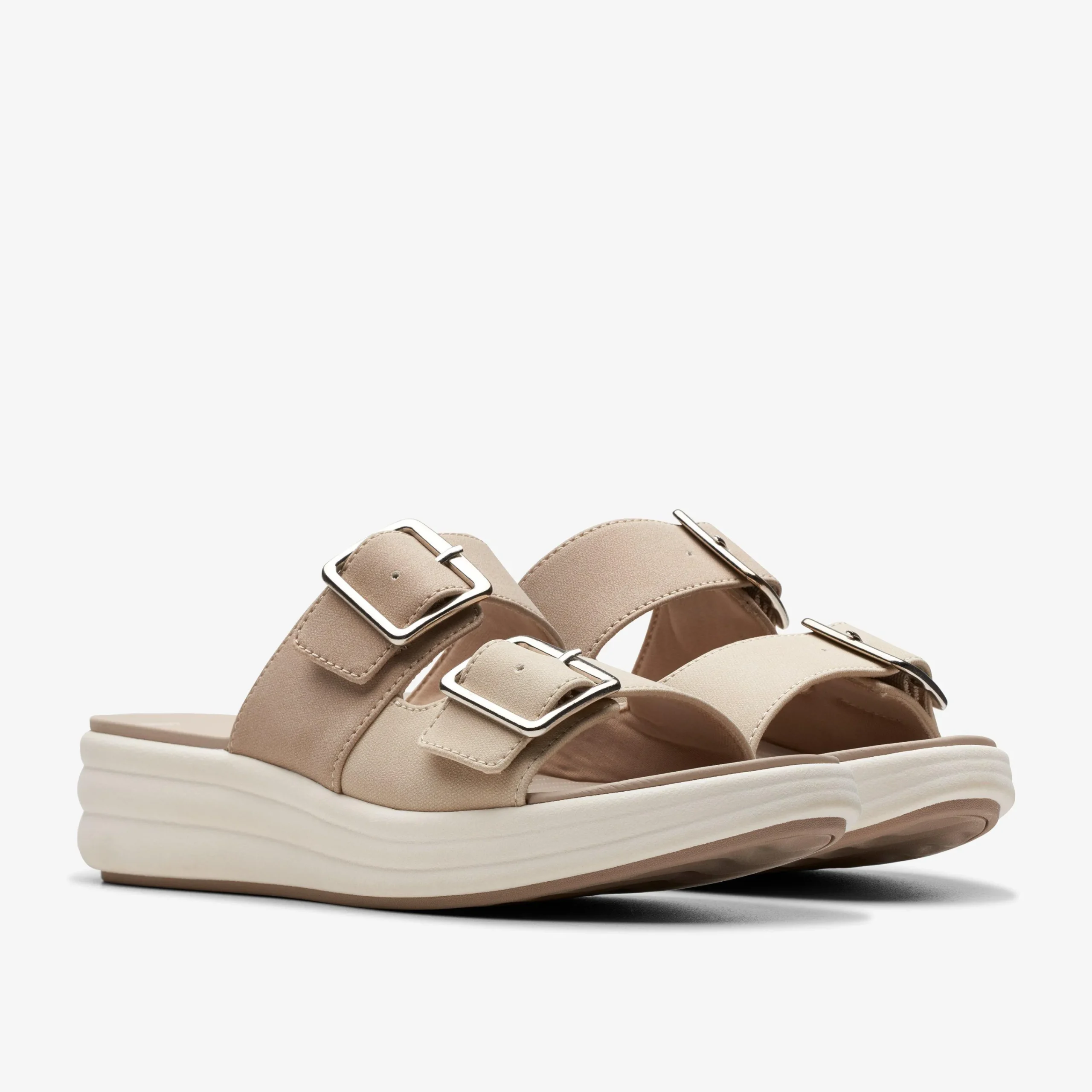Clarks Drift Buckle Sand Combination Best Sale