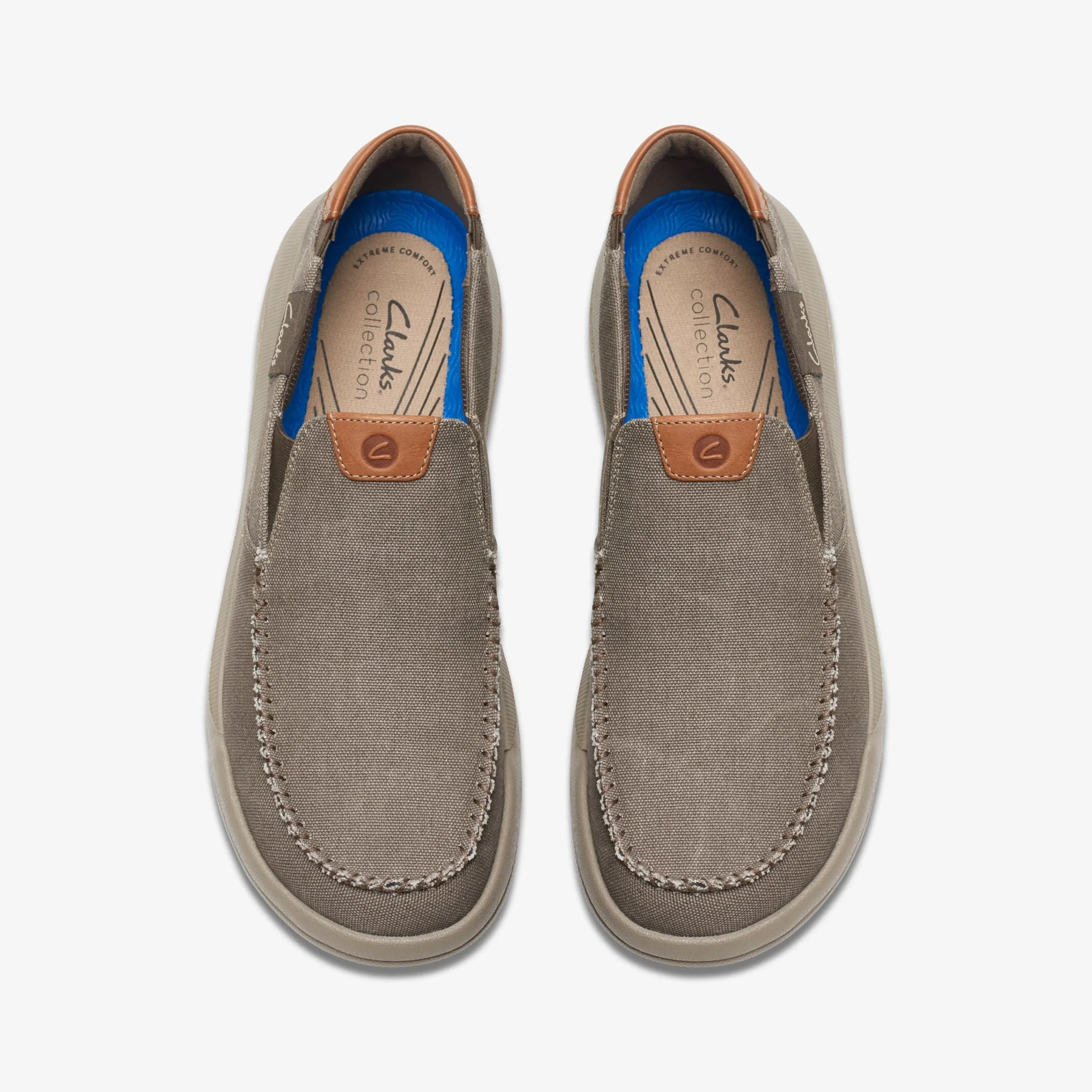 Clarks Driftlite Step Taupe Canvas Hot