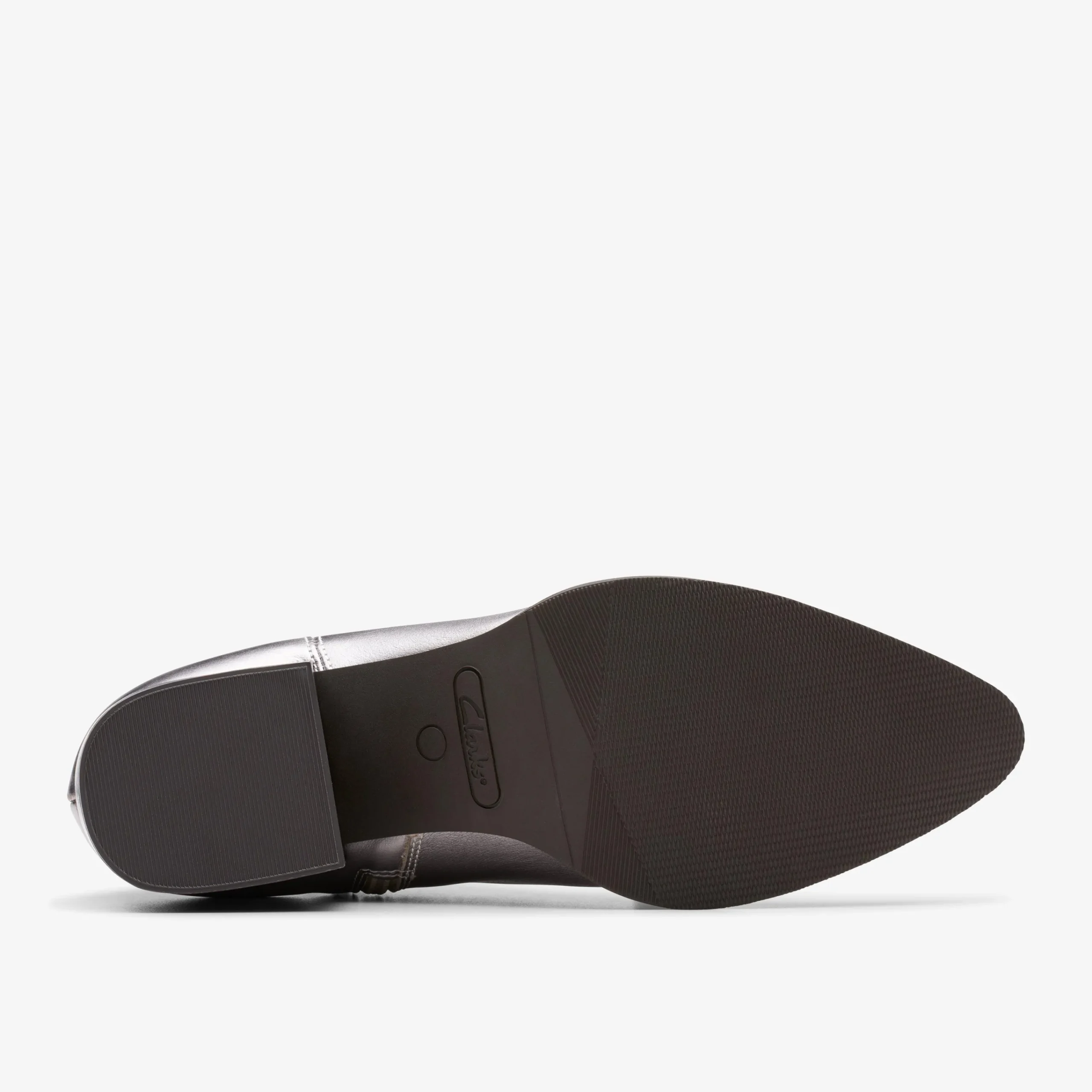 Clarks Elder Rae Silver Leather Flash Sale