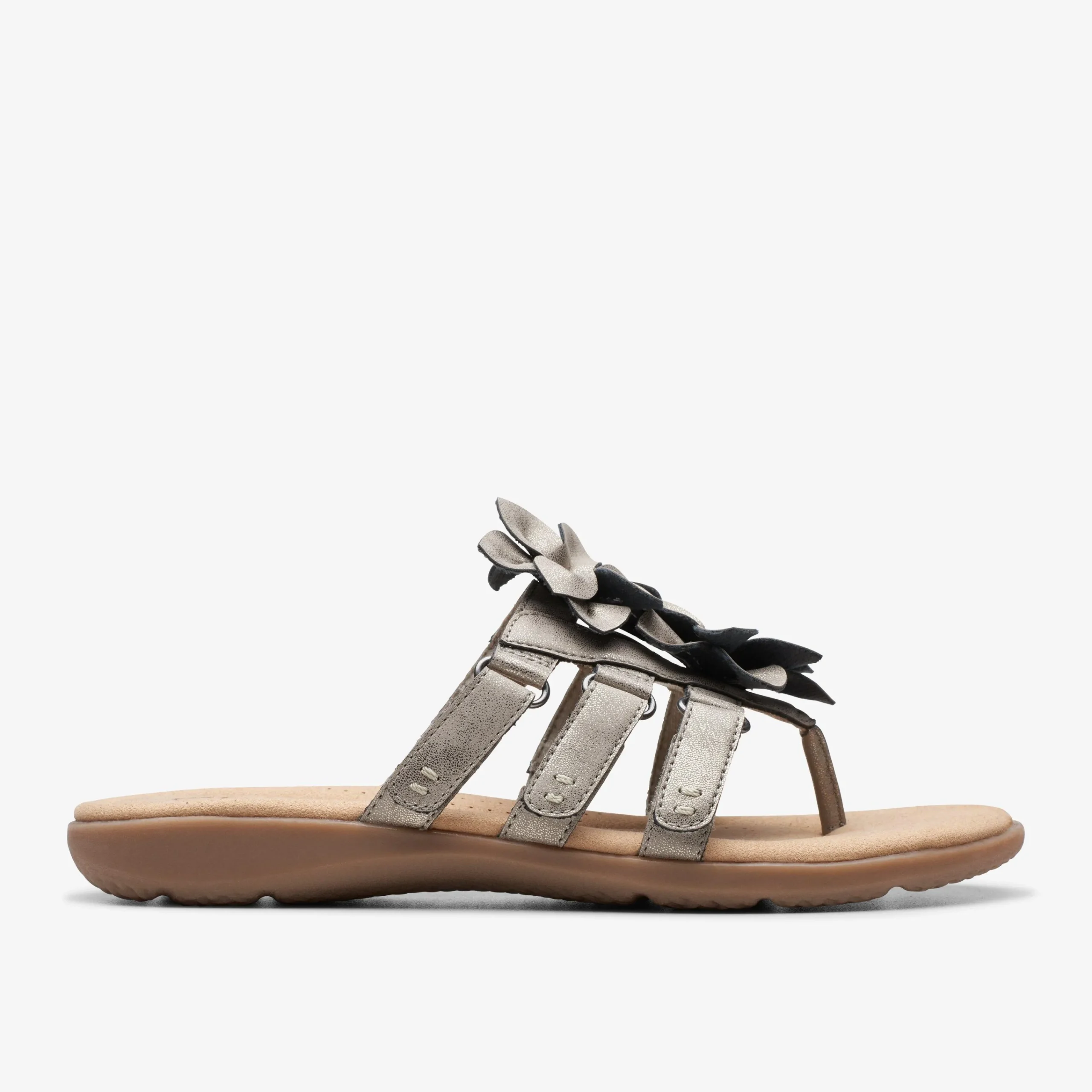 Clarks Elizabelle Mae Pewter Metallic New