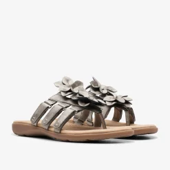 Clarks Elizabelle Mae Pewter Metallic New