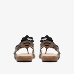 Clarks Elizabelle Mae Pewter Metallic New
