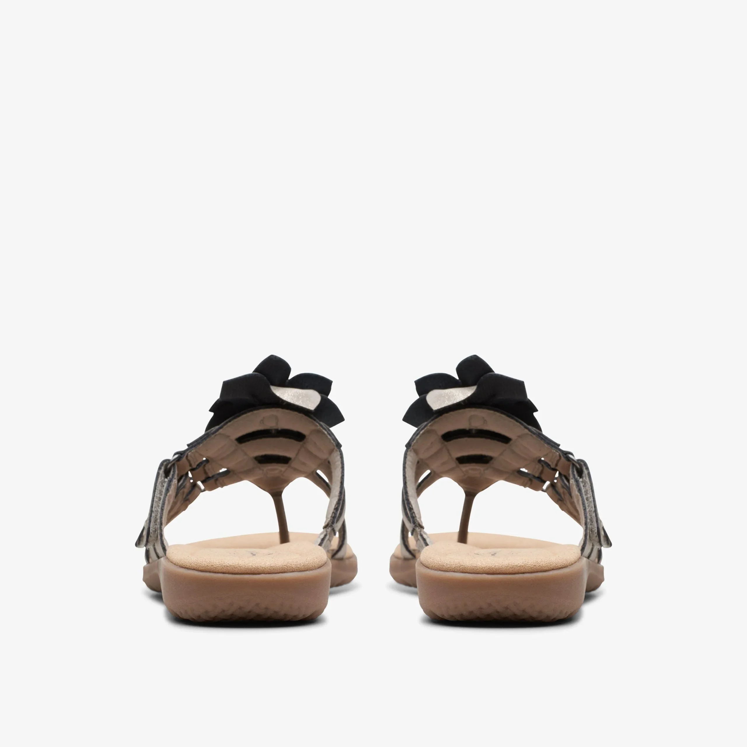 Clarks Elizabelle Mae Pewter Metallic New
