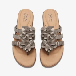 Clarks Elizabelle Mae Pewter Metallic New