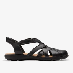 Clarks Elizabelle Sea Black Leather Best