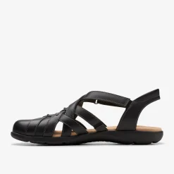 Clarks Elizabelle Sea Black Leather Best