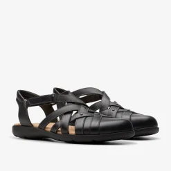 Clarks Elizabelle Sea Black Leather Best