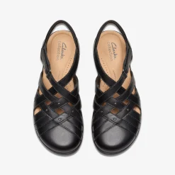 Clarks Elizabelle Sea Black Leather Best