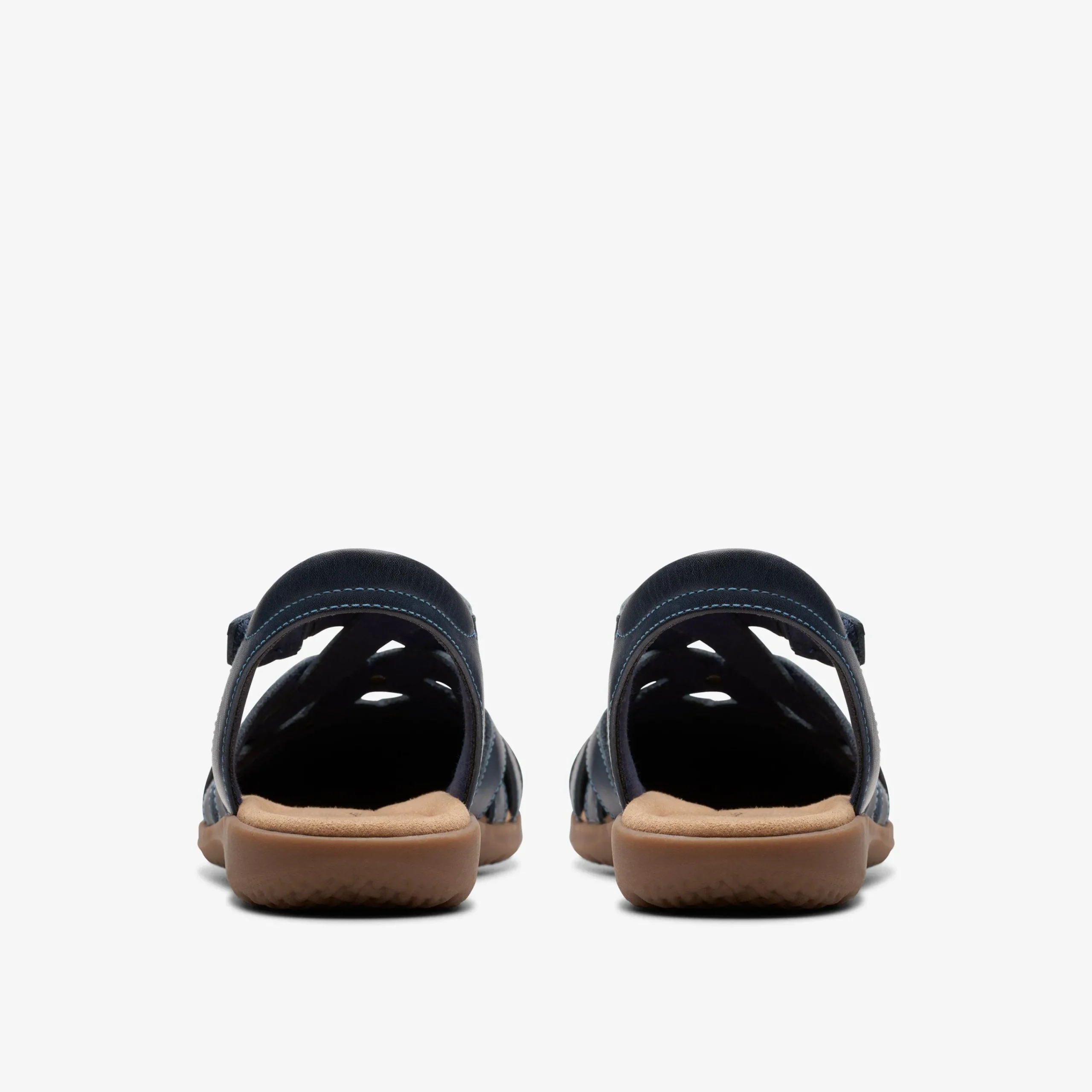 Clarks Elizabelle Sea Navy Leather Outlet