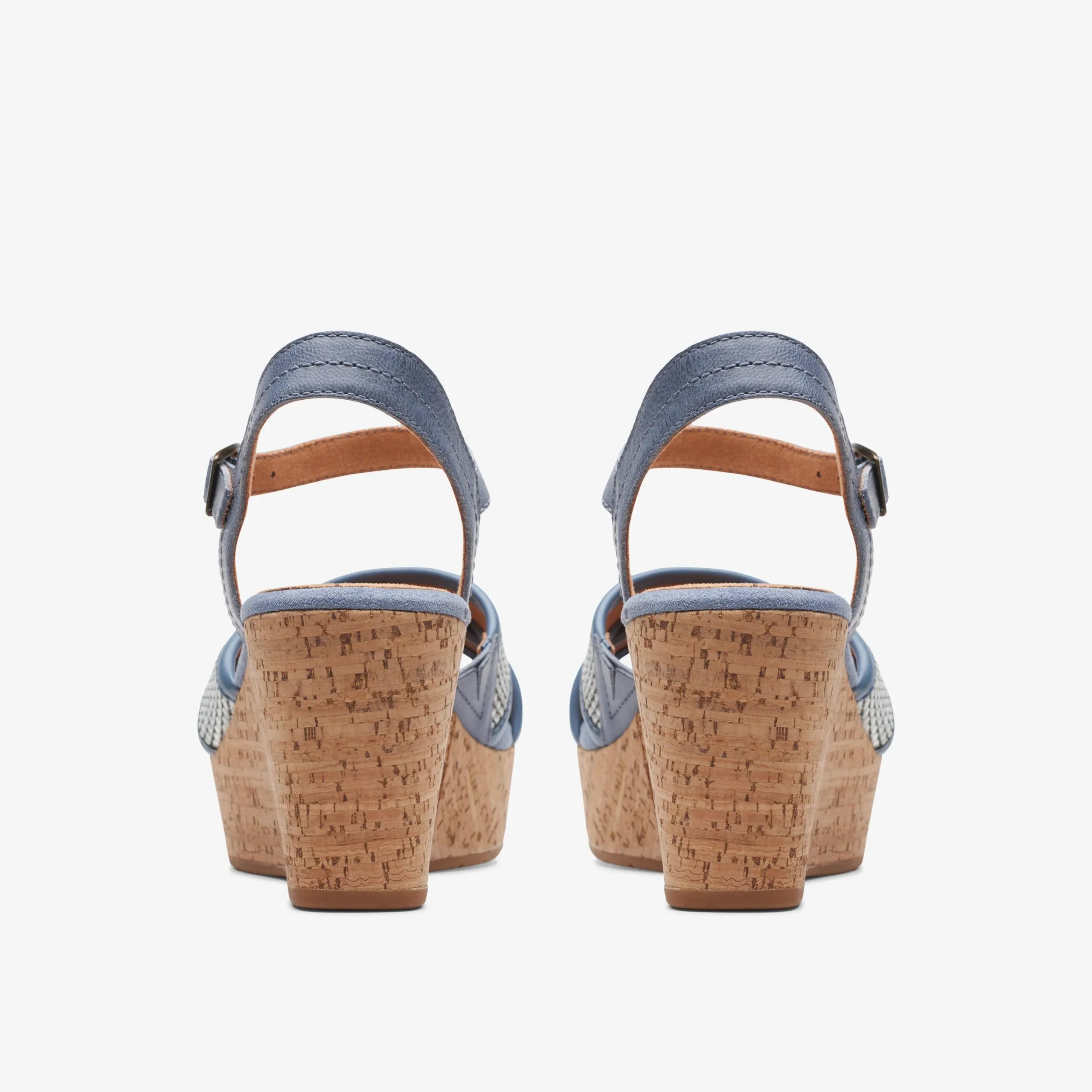 Clarks Elleri Plum Denim Blue Leather Cheap
