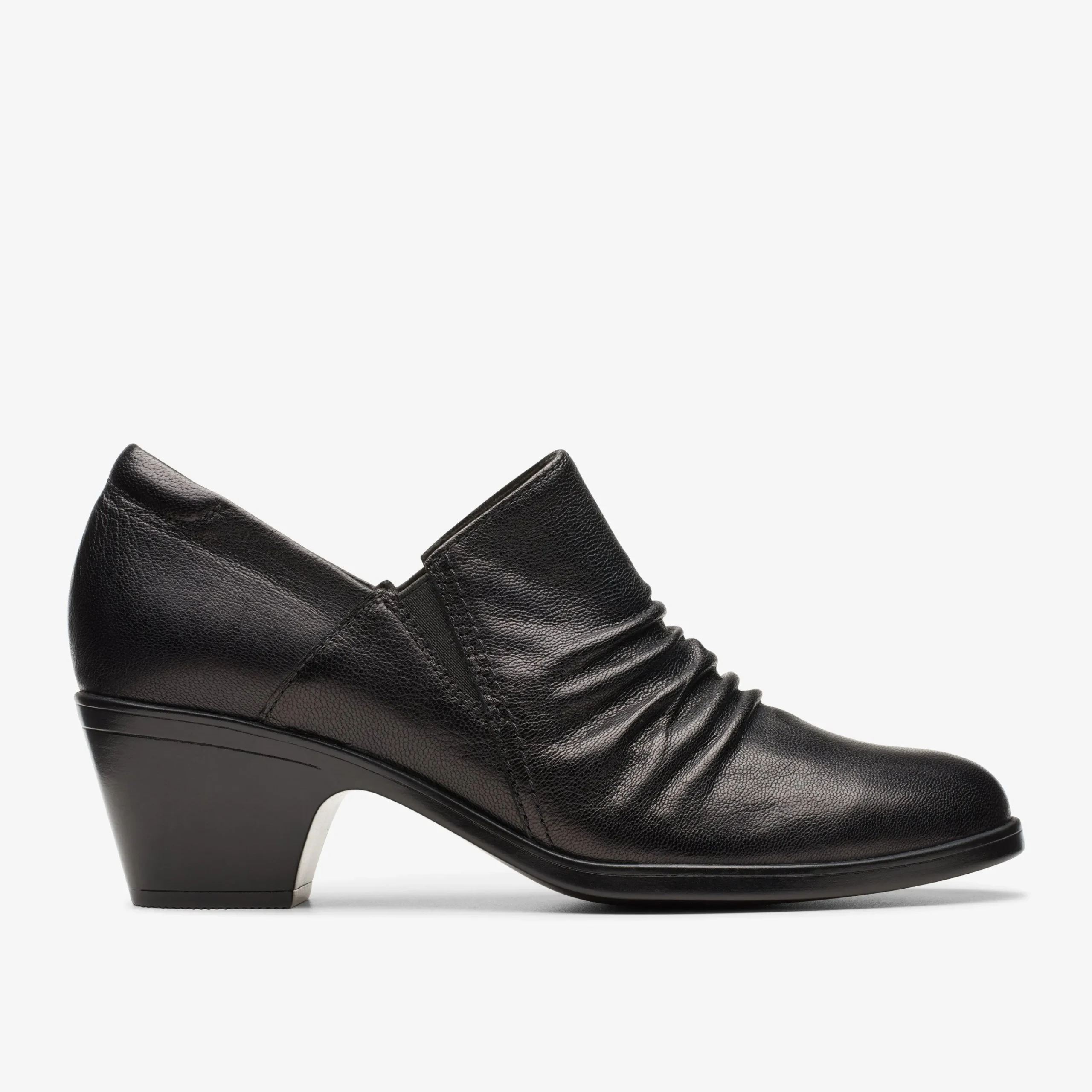 Clarks Emily 2 Cove Black Leather Sale