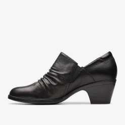 Clarks Emily 2 Cove Black Leather Sale