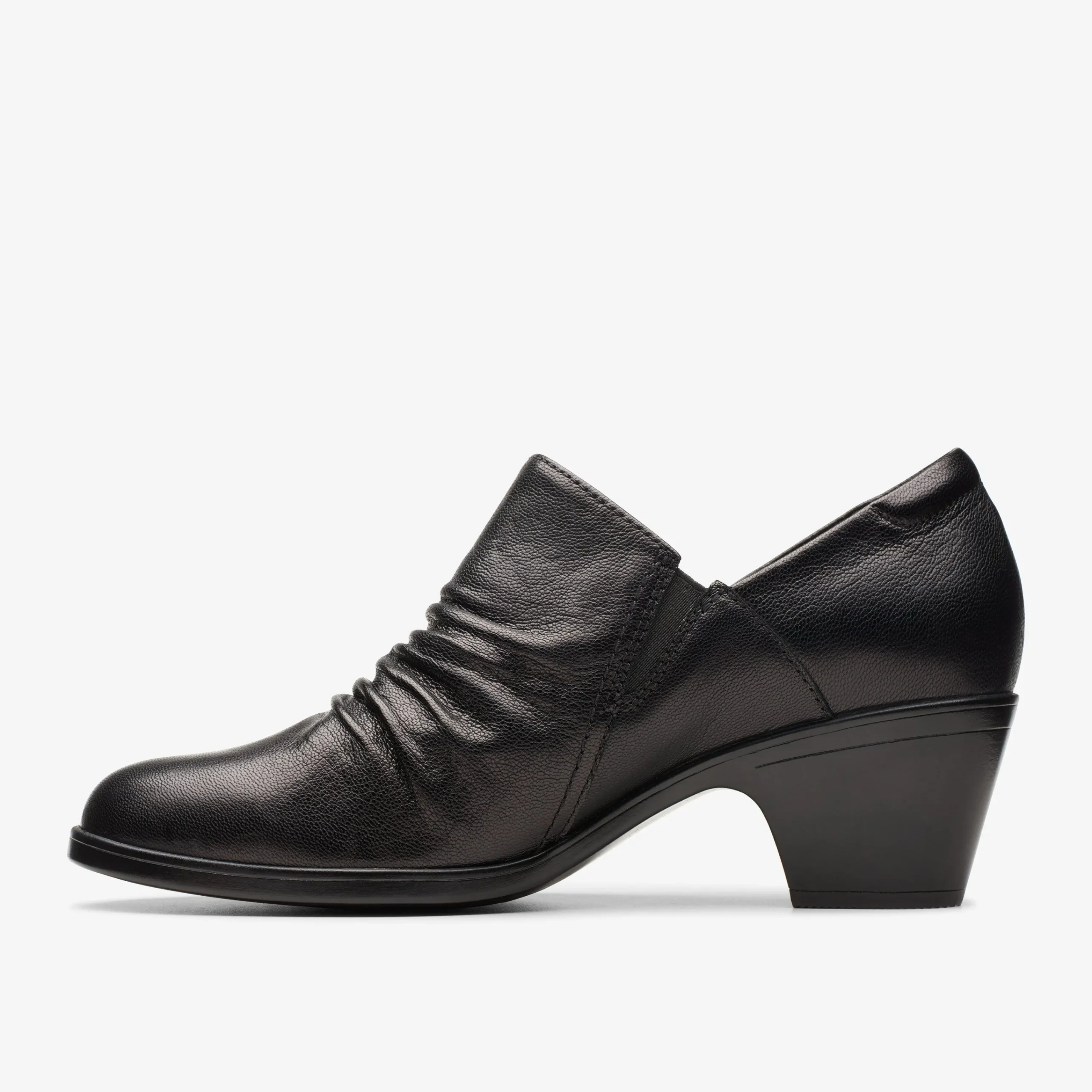 Clarks Emily 2 Cove Black Leather Sale