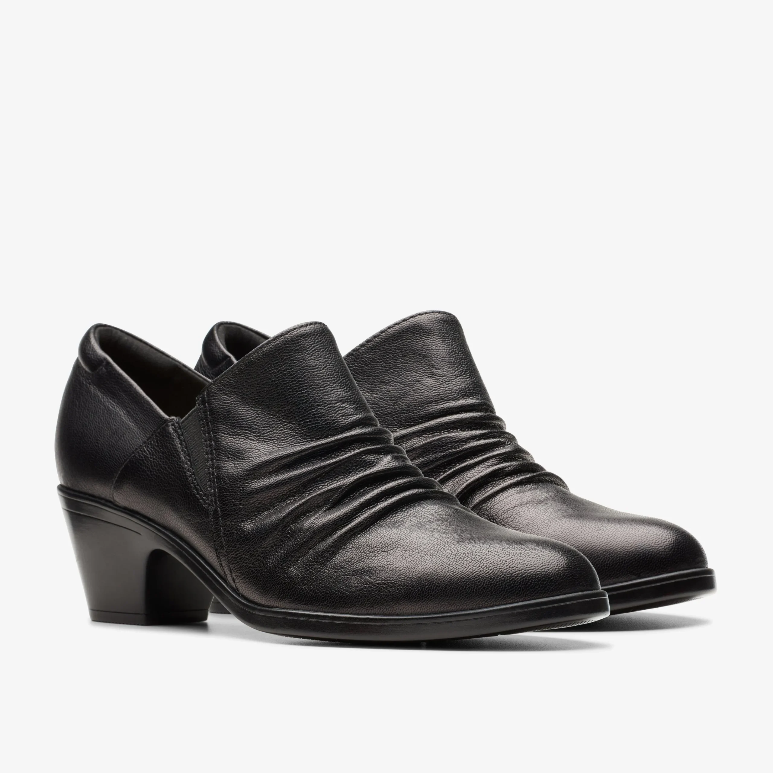 Clarks Emily 2 Cove Black Leather Sale