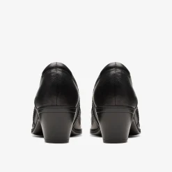 Clarks Emily 2 Cove Black Leather Sale