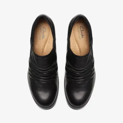 Clarks Emily 2 Cove Black Leather Sale