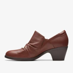 Clarks Emily 2 Cove British Tan Leather Cheap