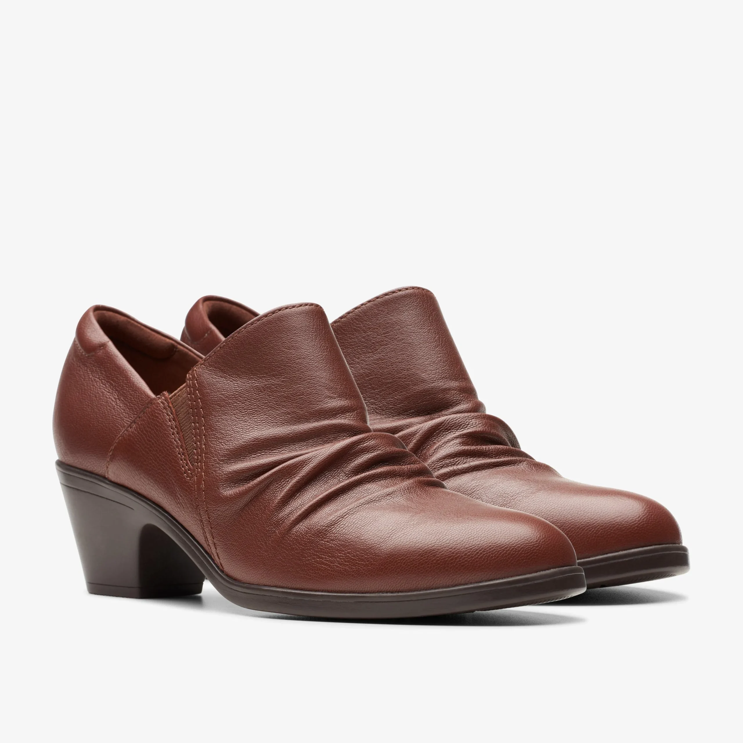 Clarks Emily 2 Cove British Tan Leather Cheap