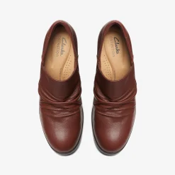 Clarks Emily 2 Cove British Tan Leather Cheap